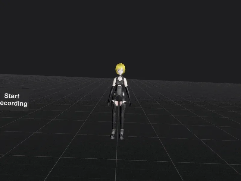 Recording an animation with HUMR in VRChat