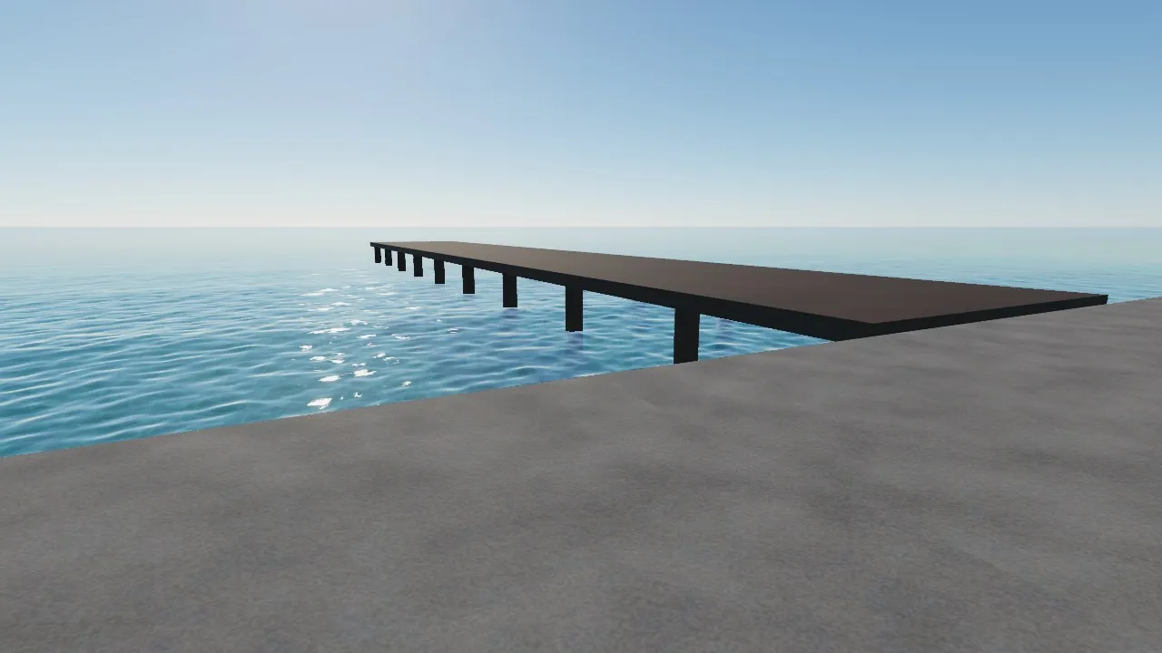 杭にObstacleを付けた桟橋