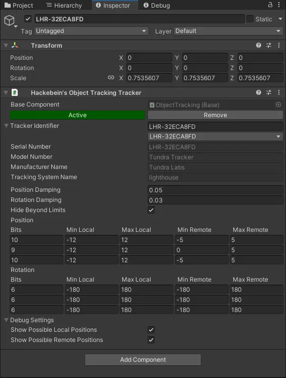 Tracker Component